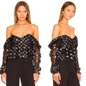 Nwt! HOUSE OF HARLOW 1960 x Revolve Burna Blouse